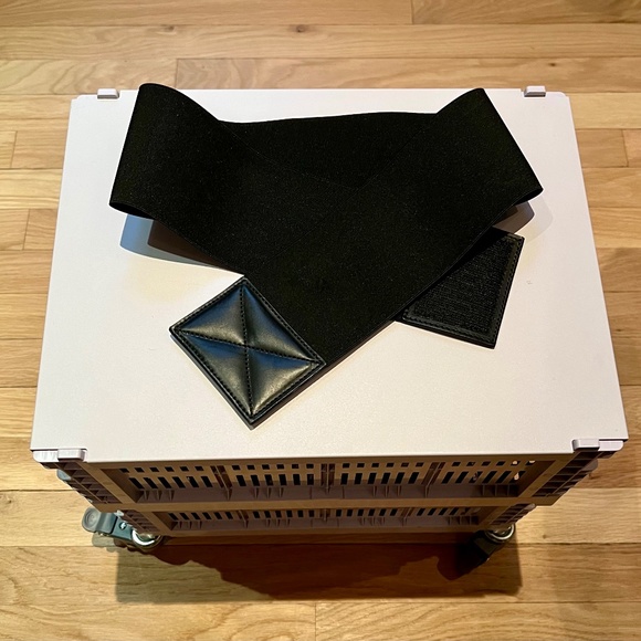 Raey Leather-panel elasticated waist belt - New w/o tags - Picture 3 of 5